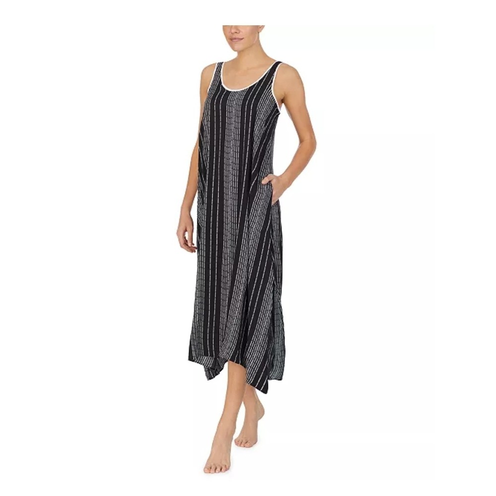 DKNY Printed Maxi Chemise Nightgown